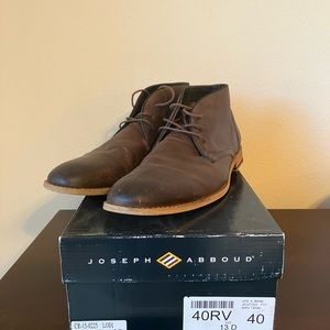 Joseph abboud brown leather chukka boots men’s size 13